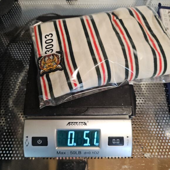 Denim & Flower D & F Rick Singh Striped Tiger crewneck t-shirt Men's S 3003 - Picture 9 of 9